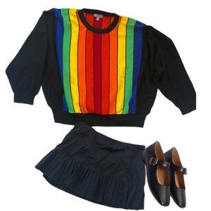 SOLD Asos rainbow striped sweater